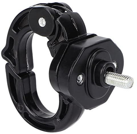 Qiilu Moto Anteriore Artiglio Gancio Bagagli Casco Borsa Gancio in Lega di Acciaio Alluminio 12kg Cuscinetto di Carico per Scooter Elettrico(Nero)