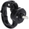 Qiilu Moto Anteriore Artiglio Gancio Bagagli Casco Borsa Gancio in Lega di Acciaio Alluminio 12kg Cuscinetto di Carico per Scooter Elettrico(Nero)