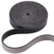GORGECRAFT Lederbandstreifen 12.5mm Breit 2m Lang Ledermaserung Schwarze Gürtelwicklung Einseitige Flache Kordel Für Halskette Gürtel DIY-Bastelprojekte Griffe Haustierhalsbänder Zugseile