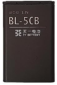 TY BETTERY® Batteria Compatibile con BL-5CB per Nokia 100, 101, 103, 111, 113, 1280, 1616, 1800, C1 – 01, C1 – 02, C2 – 01, C2 – 02, C2 – 03, C2 – 06, X2 – 01, X2 – 05