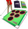 Golf Pong Hinterhof-Golfspiel mit 16 Chipping Klettbällen & Matte, Hof- und Outdoor-Spiele für Erwachsene & Familie, Indoor-Golf-Set für Zuhause, Strand oder Party, Rasenspiele für Erwachsene