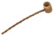 Louche en bois 16,5 pouces d'eau bambou avec une longue poignée de style oriental longue cuillère en bois à surfaces lisses en bambou pour servir le thé ou l'arrosage du jardin, une longue cuillère e