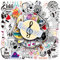 Musica Graffiti Adesivo,Doyomtoy 100 pezzi Musicale Adesivi per bambini Musica per Skateboard Laptop Chitarra Casco Moto Valigie