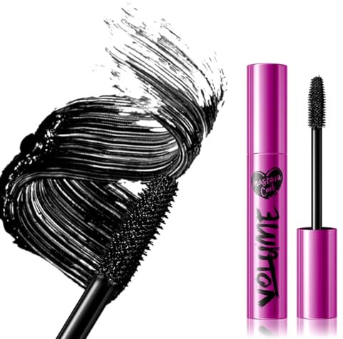 LDOZ Mascara, mascara noir allongeant les cils, mascara lavable maquillage cils parfaitement définis, longue tenue, sans agglomérations(Pink)