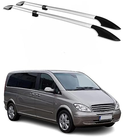 byjgs Dachregal Relingträger für Mercedes Vito W639 2003-2014, Autodach Gepäckträger Regal Praktisch Dachgepäckträger Dauerhaft Auto Dachträger