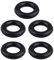 5pcs Nähmaschine Gummiring Gummireifen Fuß Nähmaschinen Ersatzteile Spulenring Haushalt Zubehör Schwarz