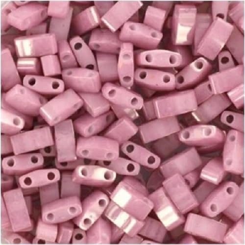 Miyuki Tila beads, Half Tila, Opaque Antique Rose Luster (HTL599), size 5x2,3 mm, 5g
