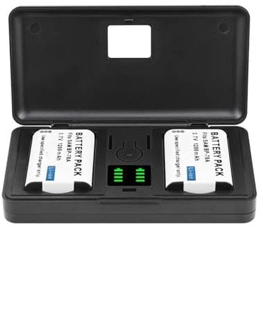 BP-70A (1200mAh) Battery Charger (including tow Batteries) Compatible with SAMSUNG L50 SL600 PL80 PL120 ES70 ES65 PL100 MV800 ES73 ES75 ES80 ST60 TL125 PL20 PL100 PL170 cameras