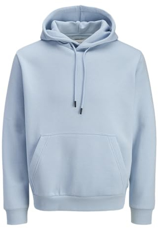 JACK & JONES Hoodie Plain Hoodie, Celestial Bleu, L