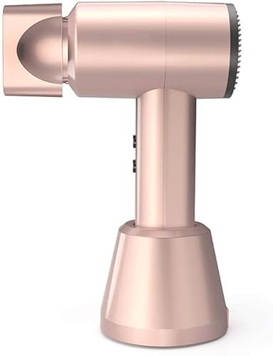 Secador De Pelo Inalámbrico, Secador De Pelo Inalámbrico Portátil, Secador De Pelo Recargable DC De Viento Frío Y Viento Caliente para Viajes, Actividades Al Aire Libre, Champagne Gold