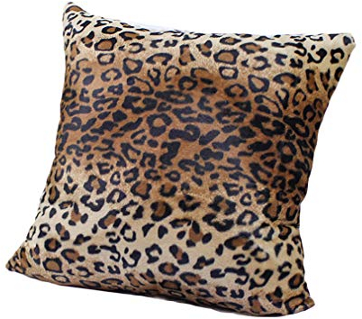 Nunubee Nunbee Zierkissenbezug Creative Tiermuster Leopard Kurzer Plüsch Kissenbezüge bettwäsche Sofa Dekorative Dekokissen Lendenkissen Wurfkissenbezug, Muster1 55 * 55cm
