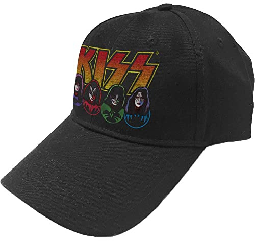 Kiss Logo Black Baseball Cap