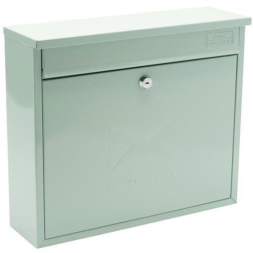 Burg-Wächter ELEGANC Post Box Eleganter Briefkasten Chat GRN MB02CG, Chartwell Green, 36x31x10cm