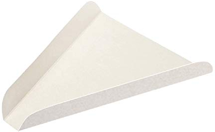 TELEVASO 200 uds - Cuñas/Bandeja/Soporte Triangular de cartón para Pizza - Plato de cartón desechable y reciclable Ideal para Servir Pizza en rebanadas