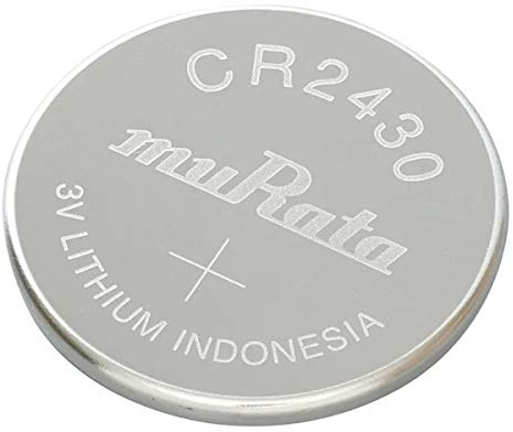 MURATA CR2430-BEABAE, batteria a bottone CR 2430, al litio, 300 mAh, 3 V, 5 pezzi
