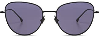 KOMONO Sandy Deep Purple Unisex Cat-Eye Sonnenbrille aus Edelstah für Damen und Herren mit UV-Schutz und Polarisierten Gläsern