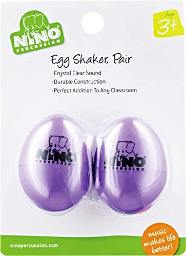 Meinl Egg Shaker Set NINO540AU-2, Aubergine, 2 pcs - Shaker