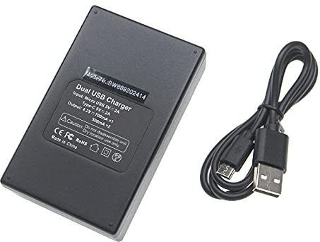vhbw Dual USB/Micro-USB Ladegerät kompatibel mit Sony HDR-MV1, POV HD Action Camera Kamera Camcorder Action Cam-Akku - Ladeschale + Micro-USB-Kabel
