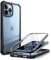 i-Blason Transparent Case for iPhone 13 Pro Max (6.7 Inch) Bumper Case 360 Degree Mobile Phone Case Robust Protective Cover [Ares] with Screen Protector 2021 (Black)