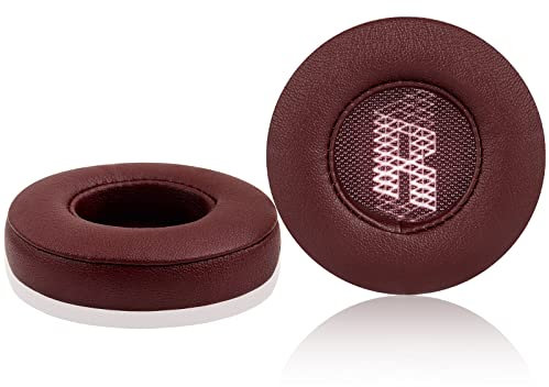 JARMOR Replacement Memory Foam & Protein Leather Ear Cushion Pads Cover for JBL E35 E35BLK E45 E45BT E45BTBLK On Ear Headphones ONLY (Red)