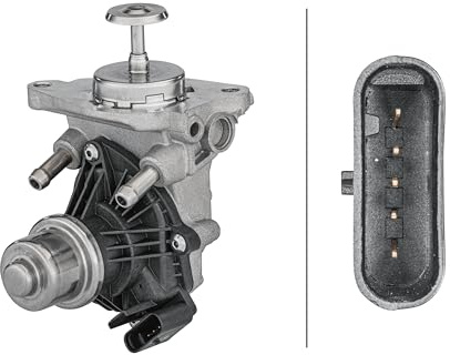 HELLA 6NU 014 864-751 AGR-Ventil - elektrisch - 5-polig - mit Dichtung | Kompatibel mit: BMW 1, 1, 1, 2 Active Tourer, 2 Active Tourer Van, 2 Cabriolet, 2 Coupe, 2 Coupe, 2 Gran Coupe, 2 Gran Tourer