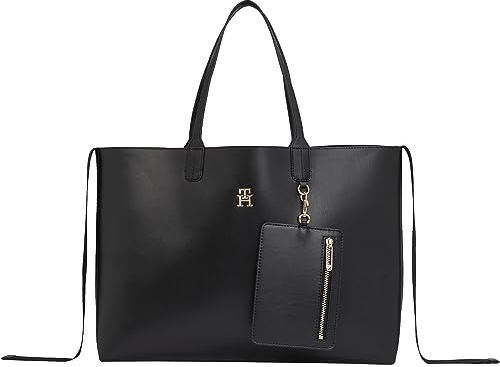Tommy Hilfiger Damen Tasche mit Innentasche, Schwarz (Black), Onesize