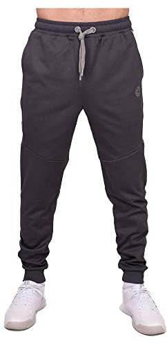 BIDI BADU Herren Chill Tight Leg Pants - Dark Grey, Größe:M