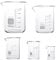 EMNIMQ 5stk Becherglas 100ml 50ml 25ml 10ml 5ml Becherglas Messbecher Labor Becherglas Set Glas Becherglas Borosilikatglas Bechergläser 50ml für Labor Laborglas Hitzebeständig Labor Messbecher Glas