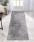ZDYHMrj Läufer Teppich Lang Flur rutschfest Waschbar 120X500CM Küche Korridor TeppichLäufer für Flur Grau Schlafzimmer Wohnzimmer Polyester Teppichmatte Dauerhaft, Anpassbar Küchenteppich Meterware