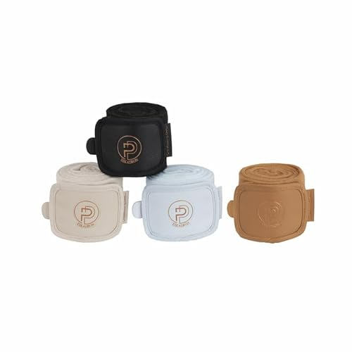 Eskadron Platinum Fleecebandagen, Bandagen Fleece Faux Leather 4er Set, SHETTY Farbe Black