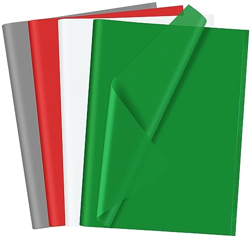 CHRORINE 60 Stück Weihnachts-Papierhandtücher, mehrfarbig, Kunst, Geschenkverpackung, Papierhandtücher, Basteln, DIY, Großpackung, Weihnachten, Urlaub, Party-Dekoration (Weihnachten (4 Farben)