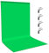 Small Green Screen Photo Backdrops for Photography, PULUZ 1x2m/3.3×6.6ft Washable Green Background Cloth Thicken with 4 Clamps for Kids Photoshoot YouTube Video Recording