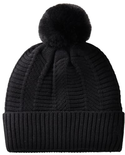 United Colors of Benetton Damen Hut 61lsda00x Beanie-Mütze, Schwarz, L