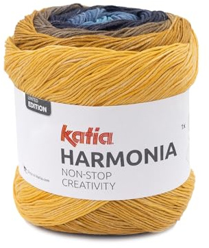 Katia Harmonia | Baumwollgarn mit Farbverlauf | 100% Baumwolle | zum Stricken und Häkeln 150g 540m (216)