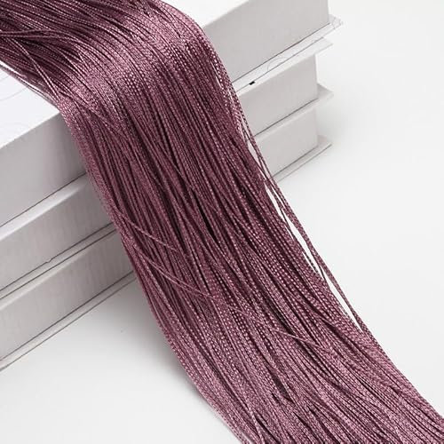 2 Stücke Fadengardine Fadenvorhang -100 x 200 cm Türvorhang Fäden als Raumteiler Fliegenschutz oder Dekoration kürzbar waschbar Dekovorhang Fadengardine für Party Hochzeit Raumdekoration-dunkellila