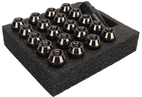 Konische Radmuttern mit Mutternhülsenschlüssel, Hochfester, Geschmiedeter Sicherungsmutter-Ersatz, Universeller Legierter Stahl (M12x1,5)