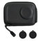 Pagezol Mini Carrying Case Black Compatible with DJI Osmo Action 4/3 Camera, Storage Bag for Action Camera, Sports Camera Bag, Pocket Protective Case, Mini Storage Bag+2pcs Rubber Lens Cap Cover
