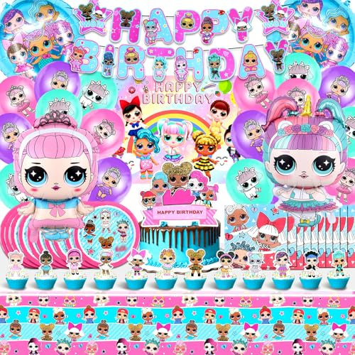 Compleanno Lol Kit Decorazioni, Palloncini Lol, Lol Decorazioni Feste Bambina, Decorazioni Torta Lol, Sfondo Compleanno Lol, Piatti Carta Lol, Tovaglia Lol Compleanno, Tovaglioli Lol Festa
