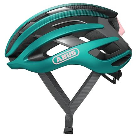ABUS Rennradhelm AirBreaker - High-End Fahrradhelm für den professionellen Radsport - für Jugendliche und Erwachsene - Helm für Damen und Herren - blau (Tropical Turquoise), Größe M