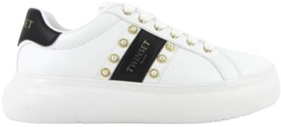 Twinset Sneakers 242TCP01E Weiß Schwarz, Weiß, 40 EU