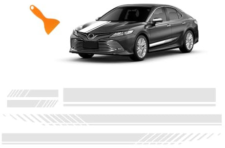 GTLM 5 Stück Auto Aufkleber,1 Stück Motorhauben Aufkleber+2 Stück Auto Aufkleber Seite+2 Stück Spiegel Aufkleber,Wasserfeste Stylische Aufkleber Auto Tuning für Auto SUV LKW