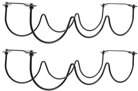 Ciieeo 2 Pièces Bouteilles Casier À Vin 3 Bouteilles Casier À Vin De Stockage De Support De le De Support Pour Cuisine Porte-le En Métal Robuste