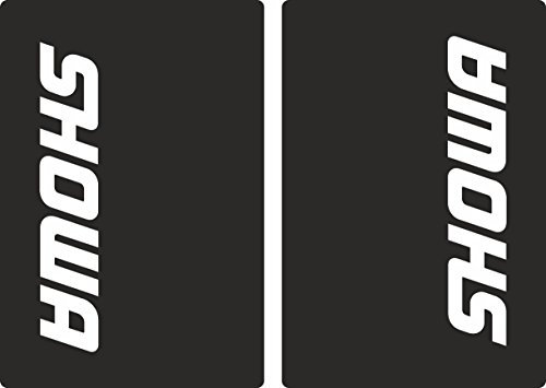 Upper Fork Decal Stickers Graphic Set Compatible with SHOWA Suspension - Fit All Dirt Bikes - Adhesive Vinyl Black (Glossy)