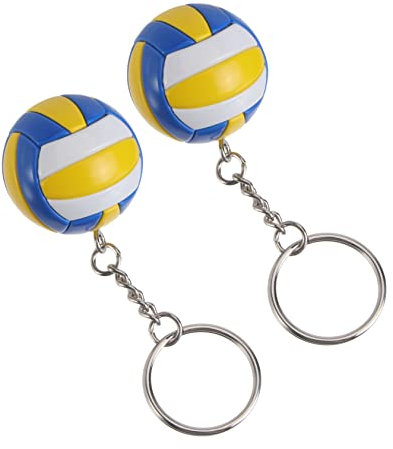 Homoyoyo 2stücke Schlüsselanhänger Mit Volleyball-motiv Sport-schlüsselanhänger Als Rucksack Oder Taschenanhänger Hängender Anhänger Zum Aufhängen Für Reisen Und Turniere