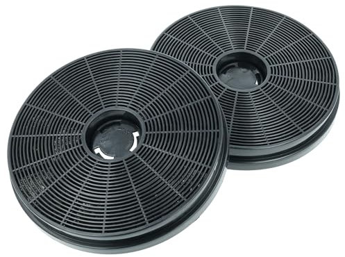 vhbw 2x filtro a carboni attivi compatibile con Klarstein Victoria, DeLorean cappe aspiranti - 17,5 cm