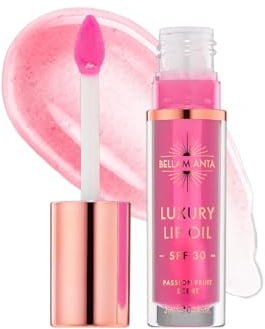Bellamianta Luxury Lip Oil, SPF 30, Glossy Plump, 3ml, Pink | Hydrating, Nourishing, with Hyaluronic Acid, Rose Hip Oil, Vitamin E