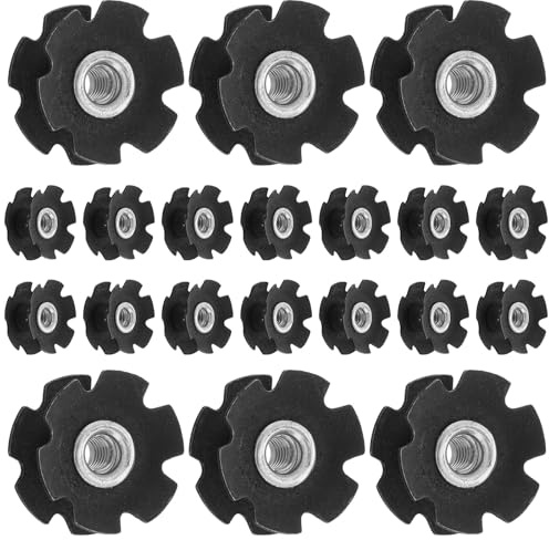 VINTORKY 20Pcs Bicycle Headset Star Nut Set Mountain Bike Fork Front Nut Bike Accessories Cycling Fork Repair Parts
