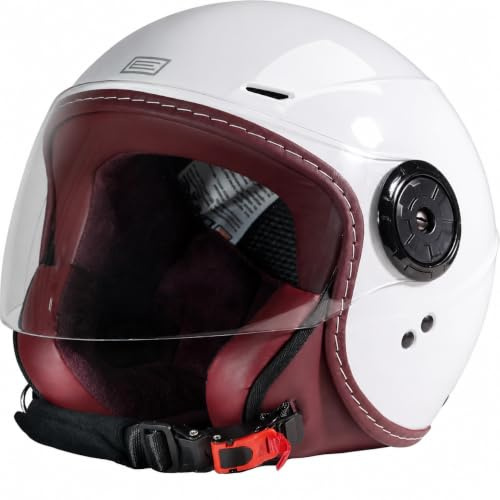 ORIGINE Jethelm ECE 22.06 Leichter Rollerhelm mit Visier | Kompaktes Profil,Großes Sichtfeld,Praktisch für die Stadt,Mikrometrischer Verschluss,Urbaner Roller und Mofa,Herren Damen