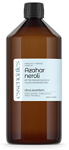 Essenciales - Hydrolat d’eau florale de fleur d’oranger - Néroli, 100% pure et naturelle - 1 litre | Hydrolat d’eau florale de citrus aurantium