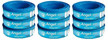 Angelcare, recambios para papelera de pañales pack a elegir Talla:lote de 9